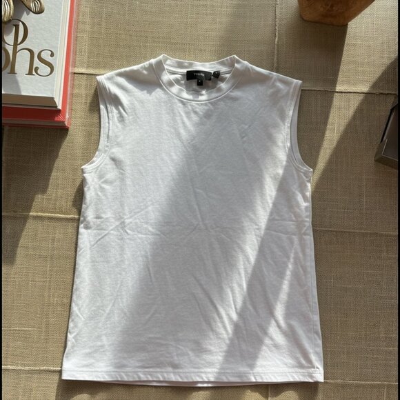 Theory White Sleeveless Top - Picture 1 of 4